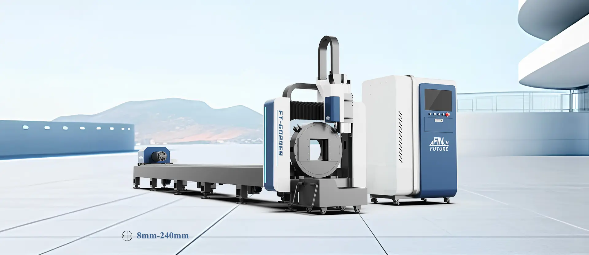 Simple Type Two Chuck Fiber Laser Tube Cutting Machine - Shandong